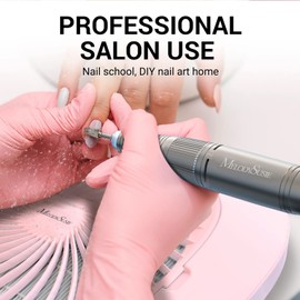 MelodySusie Nail Dust Collector,Spro Powerful 4000RPM Turbo Brushless Motor Vacuum Fan Dust Collector with Reusable Filter,Powerful Dust Suction Machine for Nail Techs & Acrylic Nail Polishing,Pink