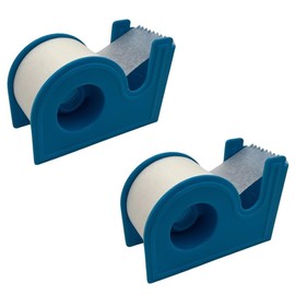 Microporous Medical Surgical Paper Tape 1" X 10 Yards with Dispenser (Pack of 2)