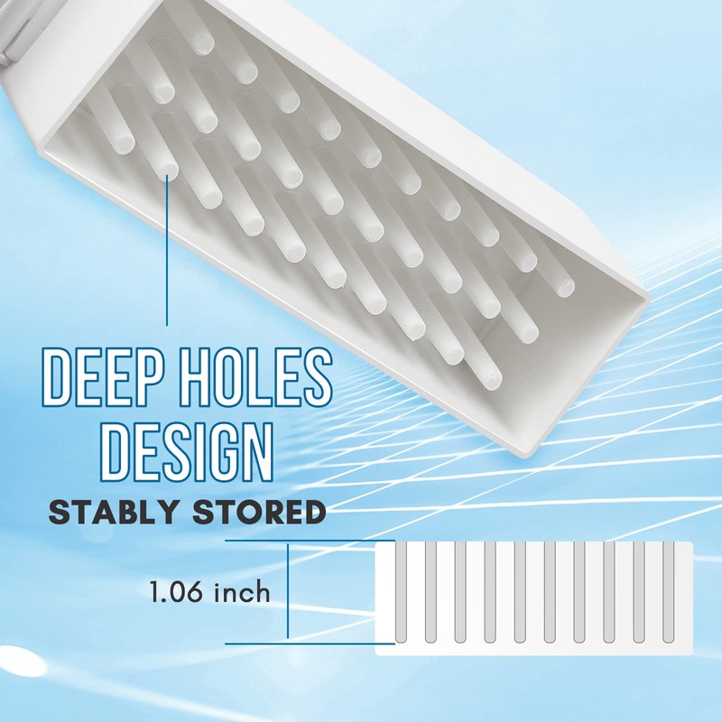 Makartt Nail Drill Bits Holder,Dustproof Stand Displayer Organizer Container Case