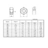 M8(8mm) Iron White Zinc Hex Nut for Bolts & Screws