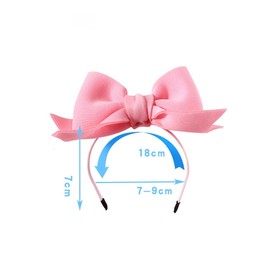 CheeseandU 2Pcs Pet Bow Headbands Cute Bow Headband for Dog Cat Puppy Bathroom Apparel Birthday Party Wedding Xmas New Year Valentines Day Costume Photo Prop(Pink, Red)