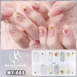 Jeongseung Products 정승프로덕츠 MZ 굽지않고 붙이는 젤네일 스티커 네일팁 14p 33종 모음 마리셀러 [MZ-66] Jungsung Products MZ Non-Bending Gel Nail Stickers Nail Tips 14p 33 Types Collection Mariceller [MZ-66]