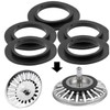 WHAMVOX 5Pcs Sink Drain Strainer Washer Rubber Seal Gaskets for