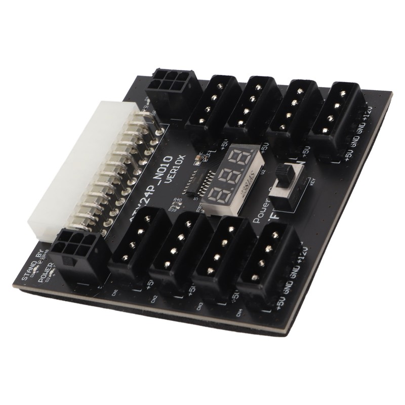 ATX PSU Power Board 5V 12V Output 24Pin to 8X