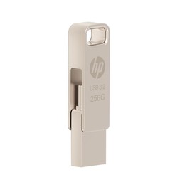 GJPDHP-OTG256 Type-C & Type-A Dual Connector USB Flash Drive OTG USB 3.2 USB 256 GB Maximum Reading Speed 100 MB/s Lightweight Alloy Sturdy and Durable USB Memory