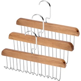 NEWHEY Colgador de cinturón para Armario, Resistente Soporte para cinturón, Accesorios de Armario con 8 Ganchos, Organizador de cinturón para organizadores de Armario y Almacenamiento, Paquete de 3