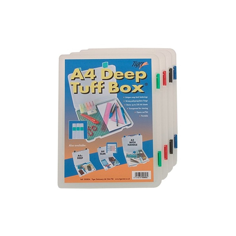 Tiger 300806 A4 Deep Tuff Box, White