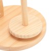 Yarn Holder Easy Installation Stable Structure Rotatable Wooden Yarn Ball