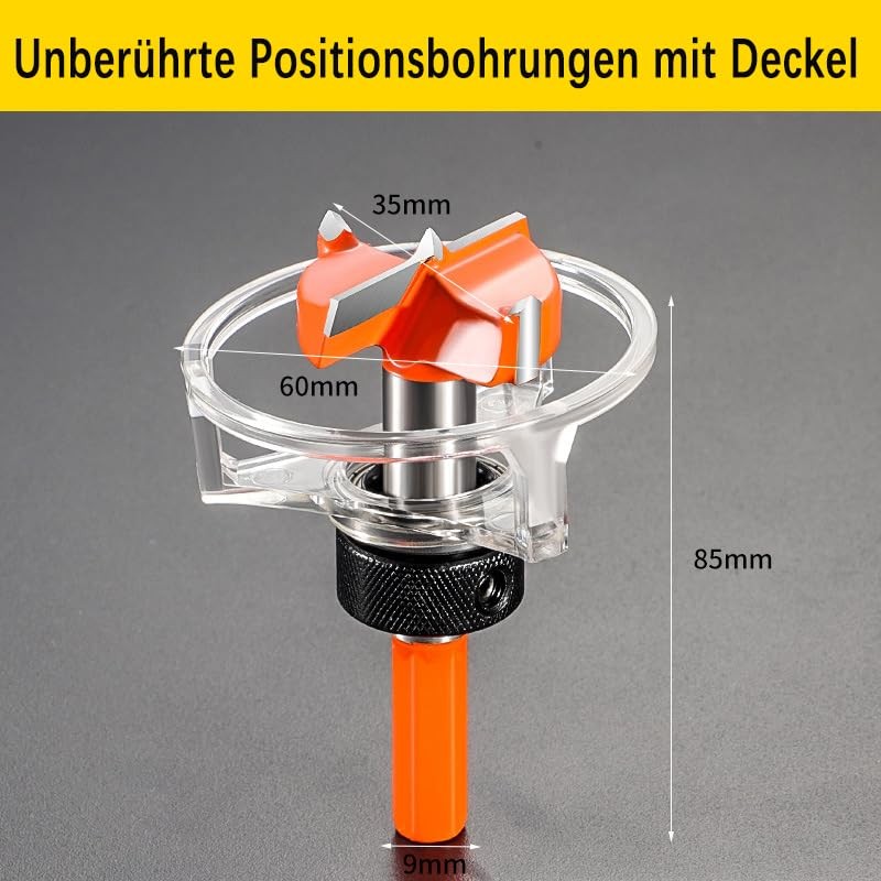 Yuentoen Forstner Drill Bit, 35 mm, Adjustable Positioning Drill, Forstner