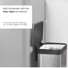 SIMPLI-MAGIC 50 Liter Soft-Close, Smudge Resistant Trash Can with Foot