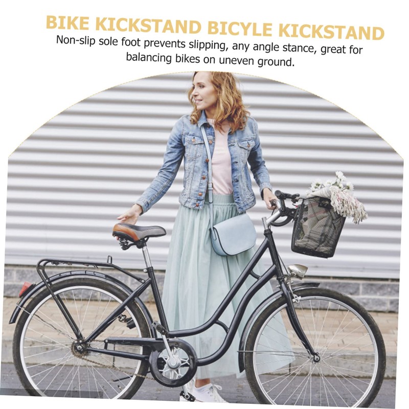 KOMBIUDA Rear Mount Bike Kickstand Single Side Stand Folding Strong