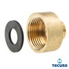 Reducer extension – outer x internal thread in untreated brass.