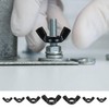 100 Pcs Wing Nuts Assortment Kit, carbon steel Wingnuts, Butterfly