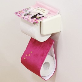 Senko Kiki's Delivery Service Toilet Supplies Twilight Jiji Paper Holder Cover Pink Character Jiji Cat Cat 64134 Width Approximately 5.9 inches (15 cm)