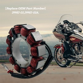 KARSEE Magneto Stator Coil 29987-02 29987-02A Compatible with Harley Davidson Electra Glide Road Glide Road King 2002-2005 2998702A,29987-02B