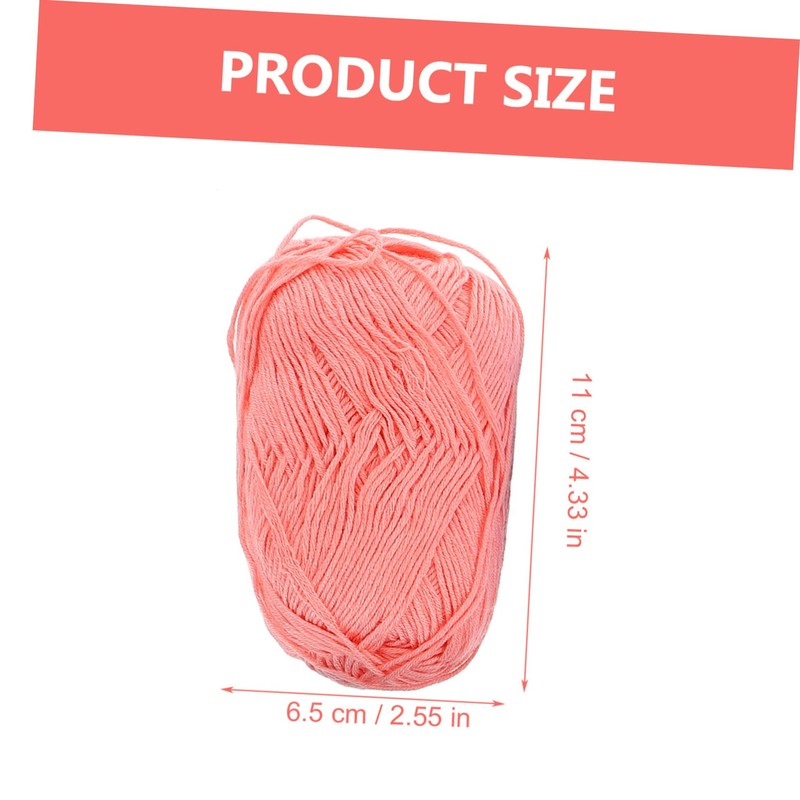 Tofficu 6rolls Cotton Crochet Yarn Soft and Breathable DIY Knitting