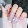 HappyHome Nail Parts, Ribbon, 3D Nail Parts, Large, 60 Pieces,