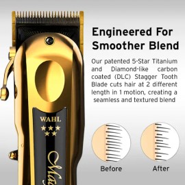 Máquina Para Cortar Cabello Magic Clip Gold Wahl 5 Sta