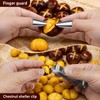 PJLJY Stainless Chestnut Cutter Tool with 2 Finger Protectors and