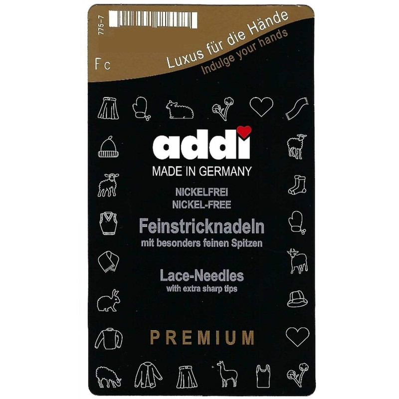 addi Circular Turbo Rocket Lace Skacel Blue Cord 32 inch