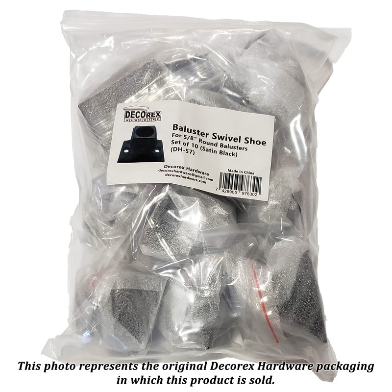 Decorex Hardware Aluminum Screw Down Swivel Shoe - DIY-Friendly Metal