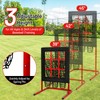 9 Hole Pitching Net with Strike Zone, More Stable Base