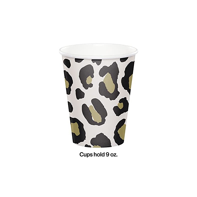 Creative Converting Leopard Paper Cups, 8 ct