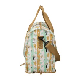 Hapitas Moomin Folding Boston Bag, Large Size, Special Art Series commemorating the 80th anniversary of the birth of the Moomin novel, MC30. Mint Stripe, One size