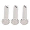 50Pcs Round Clevis Pins Flat Head 304 Stainless Steel Locating