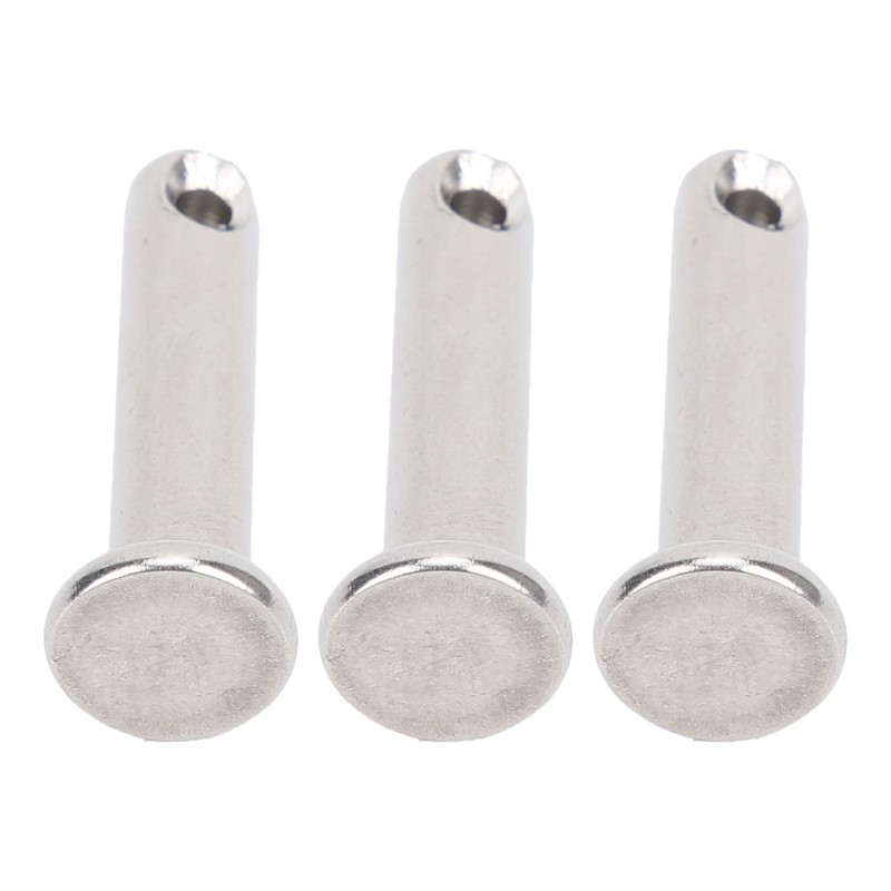 50Pcs Round Clevis Pins Flat Head 304 Stainless Steel Locating