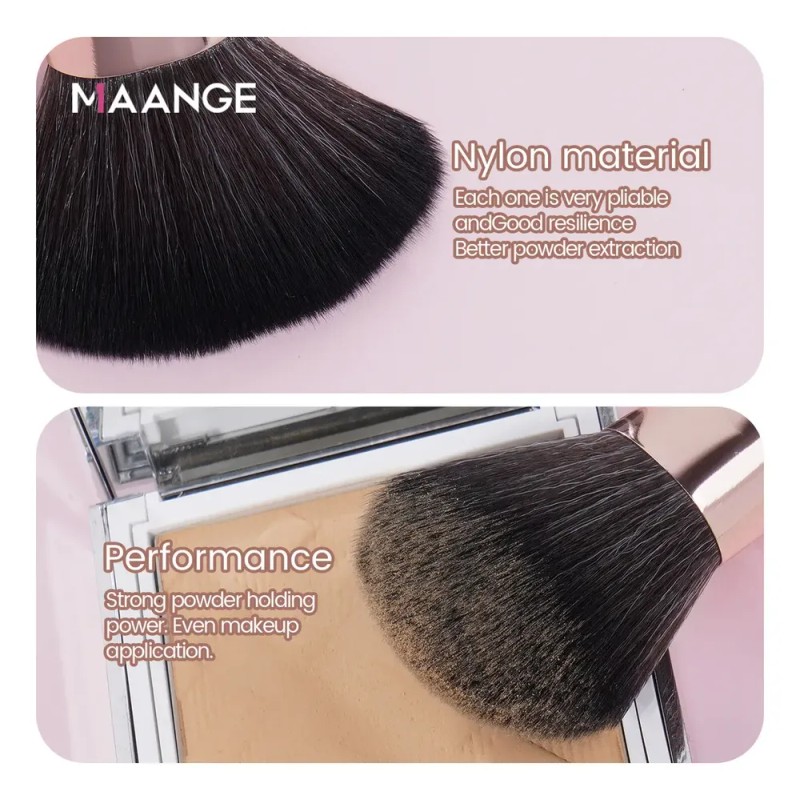 25 Set De Brochas Para Maquillaje Profesional +estuche +caja Color