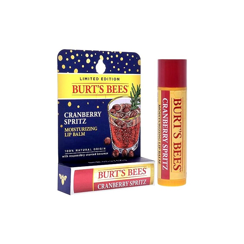 Bálsamo labial hidratante Cramberry Spritz de Burts Bees para unisex,