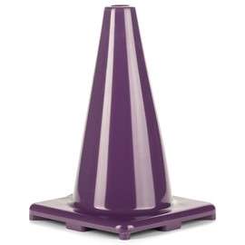 Champion Sports C12PR 12 Inch High Visibility Flexible Vinyl Cone Purple