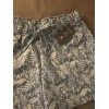 Aspen Floral Blue Cotton Ripstop Shorts Hiking Athletic Shorts Size Small