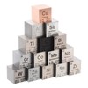 PATIKIL 1 Inch Chromium Cube Metal Element High Density Block