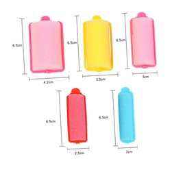 WOONEKY Sponge Hair Curler Roller Rod Curler Styling Tool Curling Styling Tools Random Color