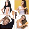 Mololan Kit De Peines De Sándalo Natural Desenredar Cabello Rizado