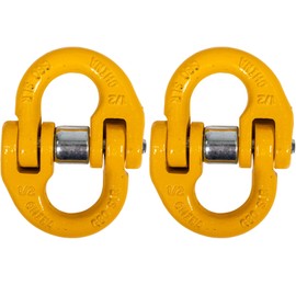 US Cargo Control 1/2 Inch Safety Chain Connector Links (2-Pack), G80 Tow Hitch Hammerlock Coupling Link, 12,000 LBS Working Load Limit, Hammerlock Safety Chain Connector for Overhead Lifting