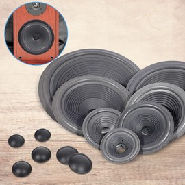 Kalevel 4 Inch Subwoofer Speaker Paper Cone Speaker Drum Paper Subwoofer Cone Replacement with Foam Surround Dome Dust Cap