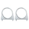 sourcing map Muffler U-Bolt Clamps for 80mm(3-1/8") Diameter Exhaust Tail