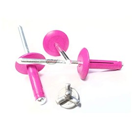 Racer's Speed Shop Pink 3/16" Large Head Tri-Fold Exploding Aluminum Mandrel Pop Rivets 250 pack