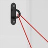 2pcs Wall-Mounted Exercise Anchor Hangers Black Hooks Ceiling Hook Hooks