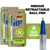 BIC Ecolutions Clic Stic Blue Ballpoint Pens, Medium Point (1.0mm),
