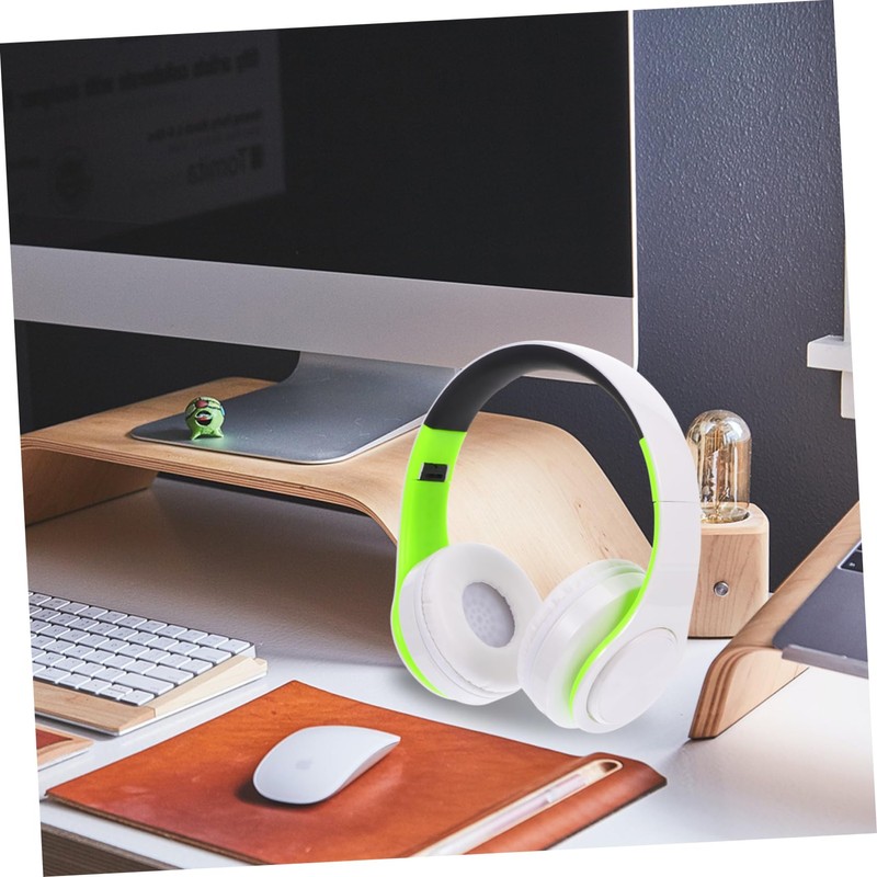 LABRIMP Over Ear Wireless Headset with Noise Cancelling Foldable Design