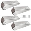 Mixizigoz Mini Low Profile Fixed Caster Wheels, Side Mount Caster