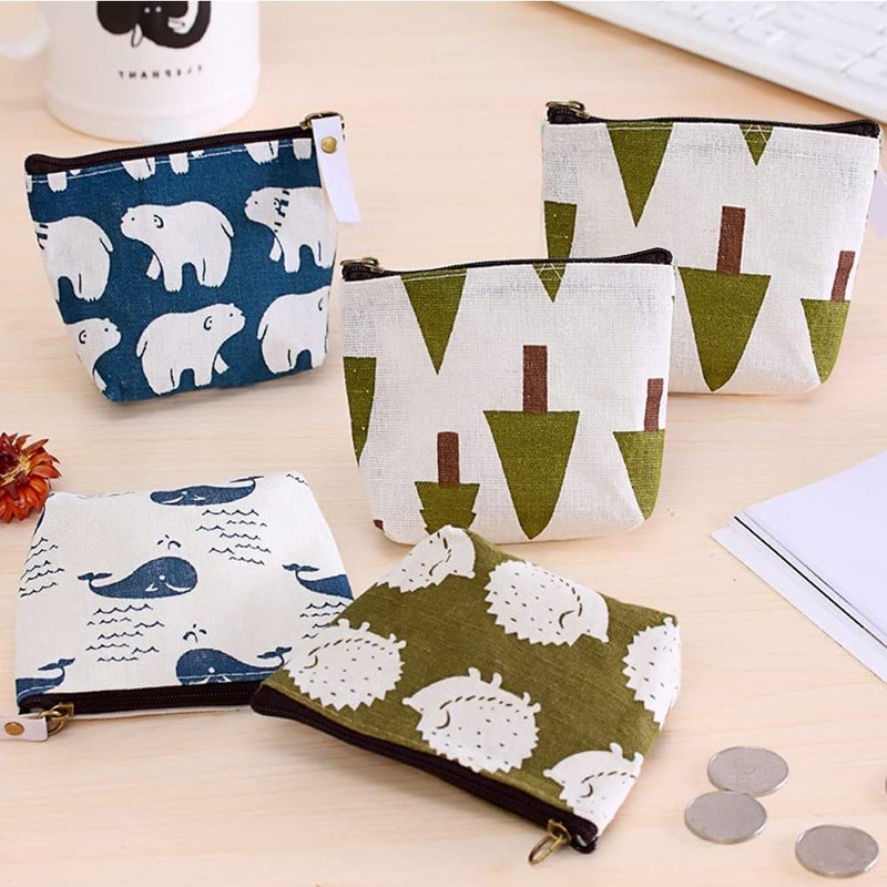 Generic GZM3 4pcs Coin Storage Bag Cute Women Girls Kids