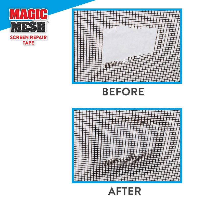 Magic Mesh Screen Repair Tape| Strong Adhesive, Instantly Mend &