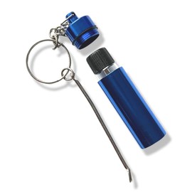 M&M Smartek Dispenser Dispenser Storage Box & Spoon with Bottle with Spoon Dispenser Snuff Dispenser in Blue