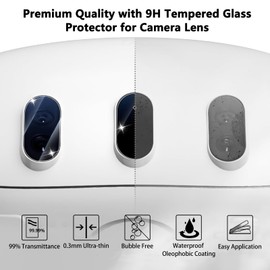 Aircawin Screen Protector Compatible with Meta Quest 3 2023,9H Tempered Glass Film Camera Lens Protector for Oculus Meta Quest 3 VR Accessories,HD Clear,Bubble Free,Scratch-Proof,Case Friendly-3 Sets