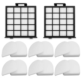AZ4000, AZ4002, AZ4002W,6 Packs Foam filters,6 Packs Felt filters,2 Packs Hepa filters Compatible with Shark Powerdetect DuoClean Powered Lift-Away Upright Vacuum Replacement Parts Accessories